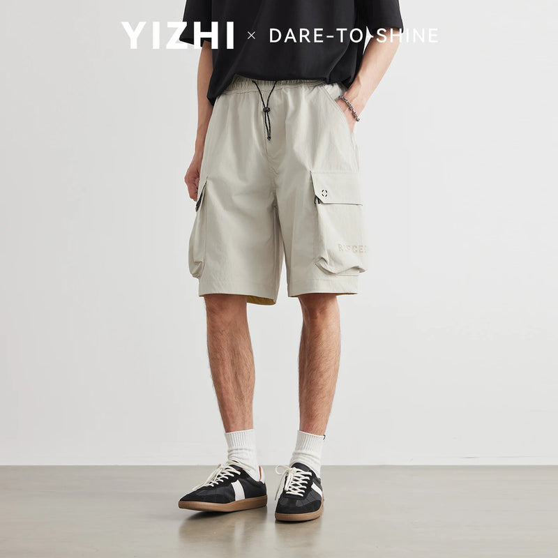 Men's Big Pocket Drawstring Cargo Shorts Summer Trendy | SAMAG