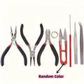 DIY Jewelry Making Tool Set 8pcs Handmade Pliers, Scissor, Tweezers, Jump Ring Opener, Suitable For - Visuel 5 | SAMAG