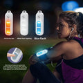 Four-Color Flashing Light Personal Alarm Rechargeable 130DB Loud Siren Self Defense Glowing Lamp Waterproof Strobe Light