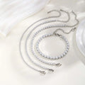 2/3/4/5MM Luxury Zircon Tennis Chain Bracelet for Women, Stainless Steel Bracelet Zircon Chain Bracelets, Dainty Jewelry Gift