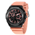SMAEL Women Dual Display Waterproof Sport Quartz Watch LED Digital Analog Stopwatch Durable Daily Outdoor Casual Wristwatch