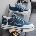 Men's Canvas Shoes Low Top Board Shoes Casual Trendy Shoes,  Men's Shoes Student Youth Thick Soled Cloth Shoes