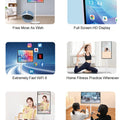 22-Inch Portable Interactive Mini Mobile Smart TV Display Screen with Rollable Stand Follow-by-Me Function