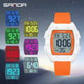 SANDA 6506 Men's Electronic Watches Stopwatch Alarm 5ATM Waterproof Sports Digital Watch for Men Luxury Shockproof Clock Reloj