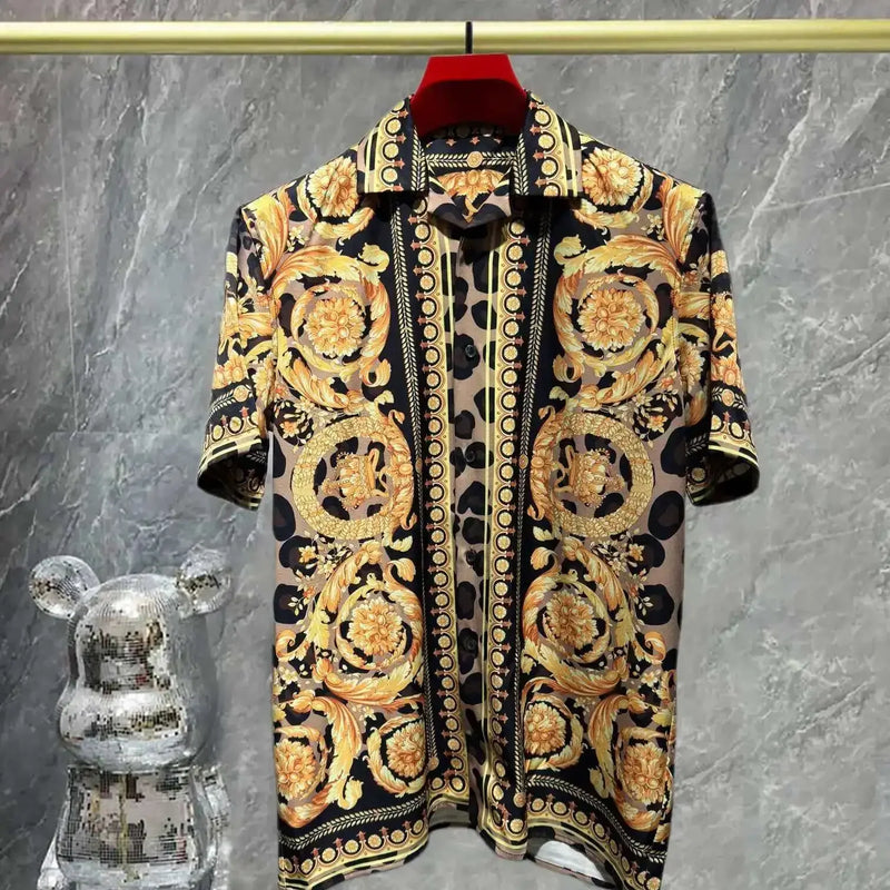 Vintage men's luxurious gold Baroque chain patterned | SAMAG