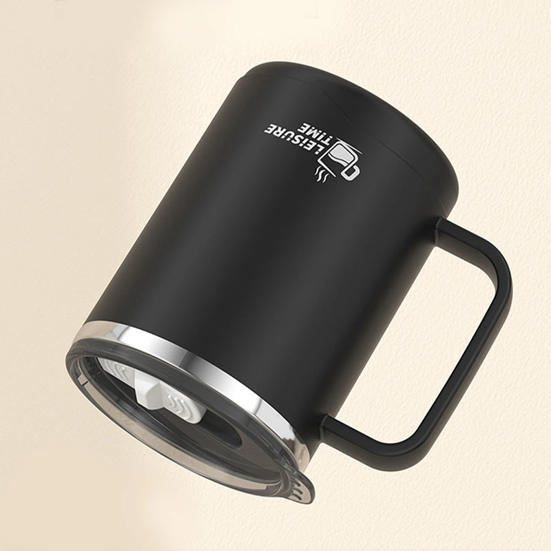 WORTHBUY 304 Stainless Steel Double Wall Insulated Coffee Mug With Handle Portable Sealed Water Cup Large Capacity Drinking Cup