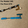 For Xiaomi Redmi 14C / Poco C75 Power Volume Buttons Flex Cable Power On Off  Volume Button Key Flex Cable Replacement