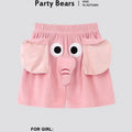 New Summer Couple Outfits Pajama Homewear Suit Men Wowen Squeaky Elephant Shorts Pant Boy Grils Loose Suit Leisure Pajamas Pants
