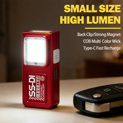 LED COB Mini Flashlight USB Rechargeable Lamp Torch | SAMAG
