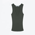 ANK Air Summer Top with Solid Color, Black and White Powder, Wide Shoulder Strap, I-Shaped Tank Top, Women's Sports, Daily Wear