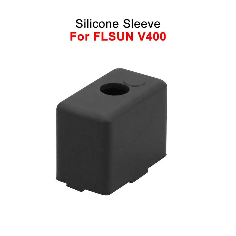 Heater Silicone Sleeve For FLSUN V400 3D Printer Silicone Sock Cover Protection Hotend Heat Block Protect Accessories