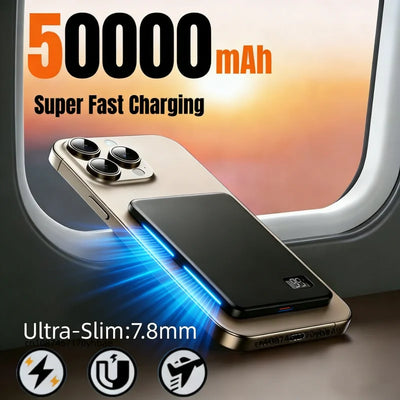 Wireless Magnetic 50000mAh Power Bank Fast Charging | SAMAG
