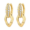 Orstarry S925 Sterling Silver 18k Gold Modern Square Earrings Hoop Earrings For Women Jewelry Original Trendy Anniversary Gifts