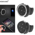 Car Motorcycle Steering Wheel Music Player Controller Music Buttons Wireless BT Remote Control Media Button for IOS/Android
