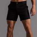 Summer 100% Cotton Solid Shorts Men Casual Business | SAMAG