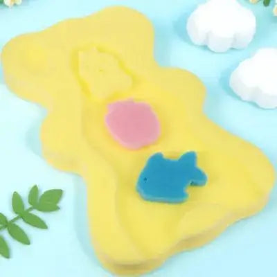 Baby Bath Sponge Infant Bath Cushion Slip Resistant Soft Non-Skid Skid Proof Bathing Mat Support Comfy Sponge Mat