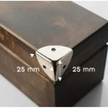 12pcs Round corner triple cornered metal corner protection edge hardware wooden box right-angle corner protection edge