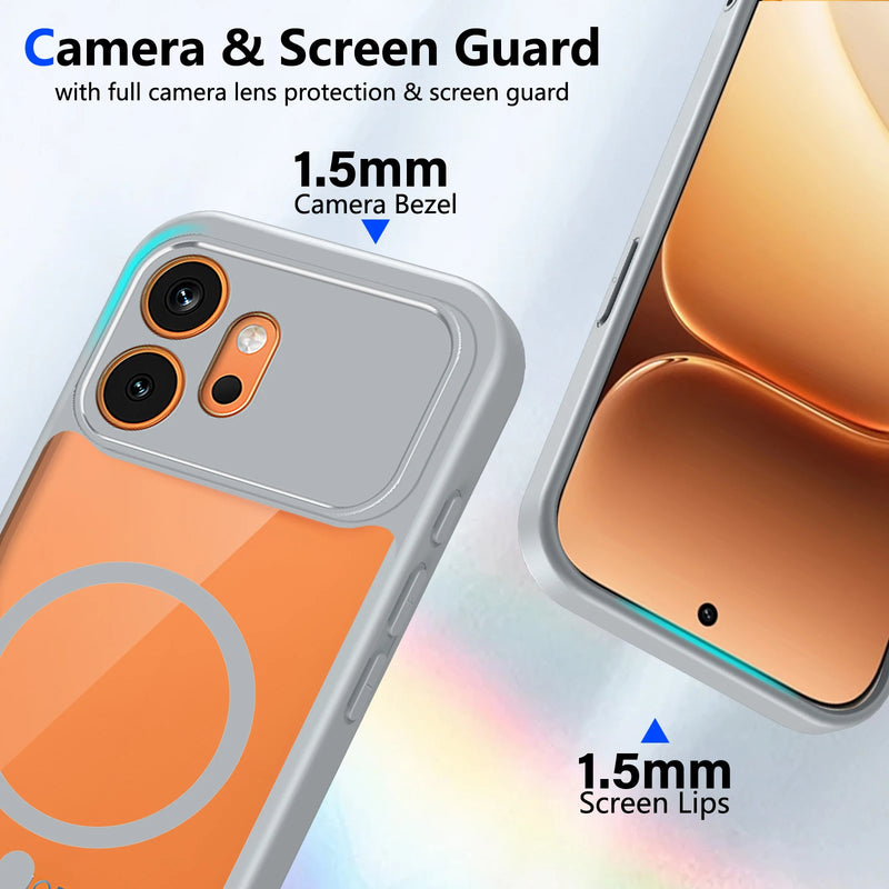 For Honor 600 VKJ NX9 Case Shockproof Silicone Bumper Clear Airbag Back Cover Hard Matte for Magsafe Case for Honor 600 VKJ-NX9