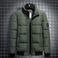 8XL Stand Collar Cotton Parkas Men Autumn Winter Thick Padding Baseball Collar Parkas Men Korean Fashion Outerwear Down Coat Man