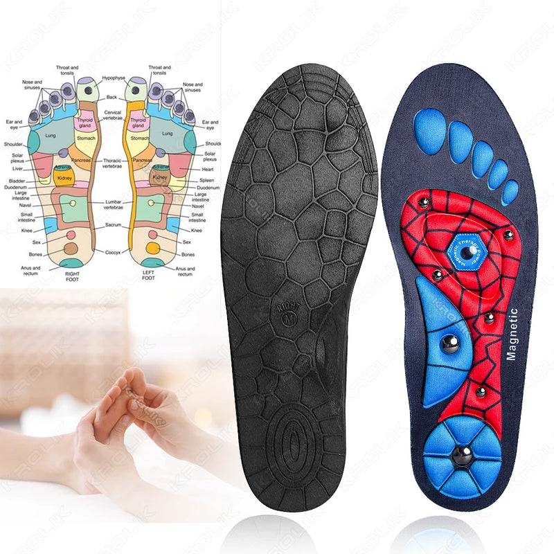 Therapy Massage Insoles Medical Magnetic Foot Weight Loss Slimming Acupressure Insole Sports Health Care Shoe Pads