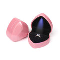 Ring Box LED Light Proposal Engagement Necklace Boxes Jewelry Gift Red Wine Ring Case for Wedding Valentine's Day Anniversary