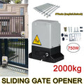 550W/370W/750W Electric Sliding Gate Opener AC Motor Gate Automatic Door Operators Heavy Duty Garage Door Opener Kit 2000KG