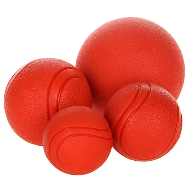 Indestructible Dog Chew Toy Solid Rubber Bouncy Ball for Teeth Grinding Interactive Outdoor Throwing & Fetch Training Pet Ball