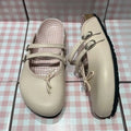 Women's Patent Leather Mary Jane Mules Buckle Bow Decor Slip on Flat Shoes Plaid Lining Casual Half Slippers Fashion Footwear