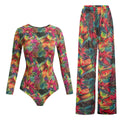 Women's Long Sleeve Swimwear Sunscreen One Piece Swimsuit | SAMAG
