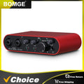 Audio Interface BOMGE BMG-22S  32-bit/192kHz Professional Sound Card And dual channel Amplifier Are Used For Live Recording