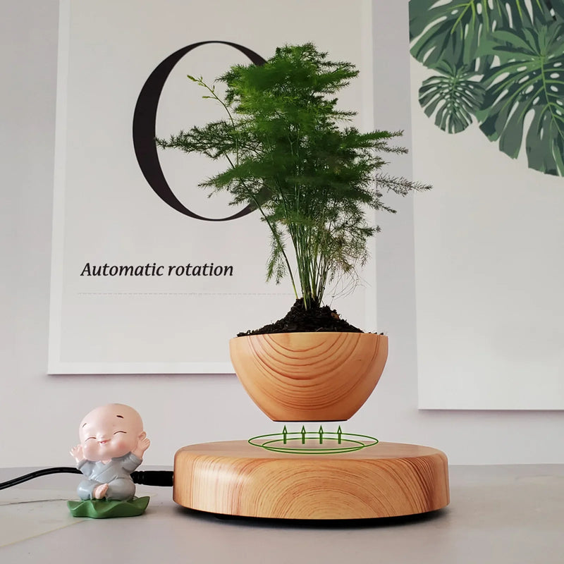 Maglev Floating Planter - Creative Home Decor Gift, Unique Desktop Ornament for Essential Home Aesthetics