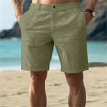 Men's Cotton Linen shorts Pants Male Summer Breathable | SAMAG