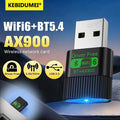 KEBIDUMEI WiFi 6 AX900 Bluetooth 5.4 RGB USB Adapter Wireless Network Card 2.4G&5GHz Wlan Receiver For PC/Laptop | SAMAG
