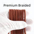 Classic Round Shoelaces Durable Polyester Solid Sneaker Boot Laces Anti-loose Replacement Sports Shoes Laces 1 Pair