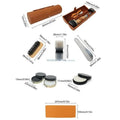 340D Leather Care Tool Set Includes Leather Conditioner Wooden Brush Polish Sponge and Shoehorn For Footwear Belt Bag Jackets