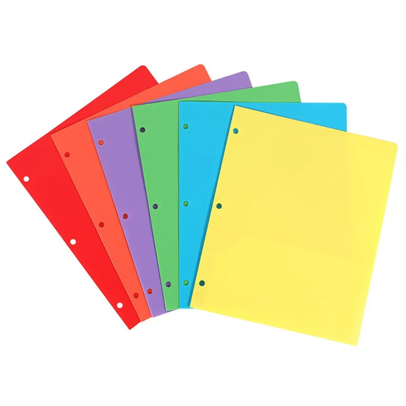 3 Ring Loose-leaf File Folder Waterproof Detachable Notebook Binder Dustproof Thickened 3 Hole Punched Lined Paper Mobile Office