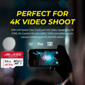128GB Micro TF SD Card 64GB-512GB UHS-I U3 V30 High Speed Memory Card for Switch Smartphone Tablet Sports Camera with Adapter