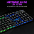 Mechanical Feel Gaming Keyboard Light Backlit RGB Wired Keyboard USB Office Home Media Keys Russian Spanish Arabic English