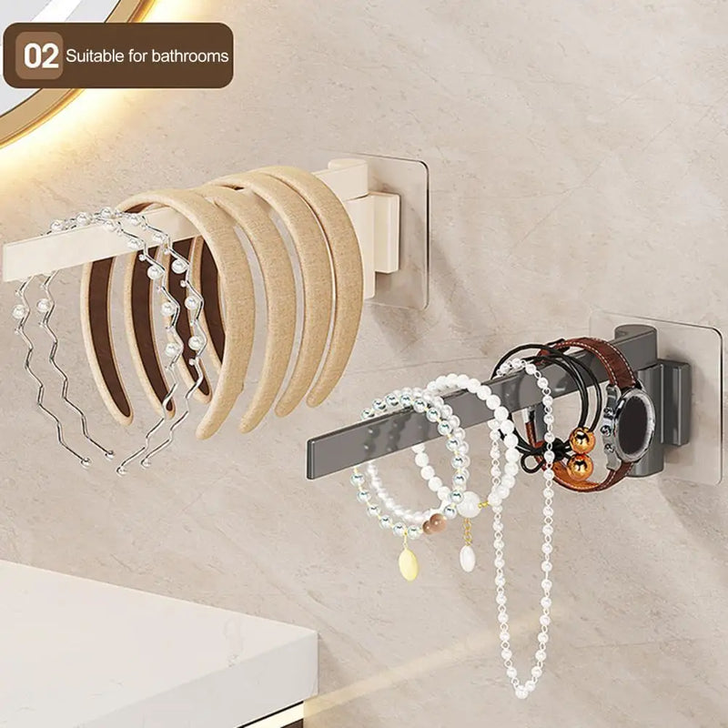 1/2Pcs 20cm Kitchen Hanging Rack 360 - Degree Rotation Wall - Mounted Rotating Organizer Vertical Storage - View 4 | SAMAG