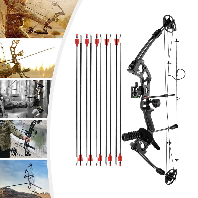 Compound Bow Arrow Set Right Hand Archery Draw Weight | SAMAG
