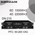 Professional Digital Power Amplifier 4x1800W Class D Audio DJ Pre-Subwoofer Amp 2/4 Channel Line Array Speaker Sound Amplifier