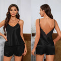 Sexy Backless Deep V Lace Luxury Summer Sleepwear Set | SAMAG