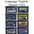 19 Styles GBA Game Cartridge Cards EUR & USA Version For Game Boy Advance GBA SP DS Lite Vintage Game Collection Gift