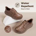 FitVille Wide Slip On Shoes For Men'S Lightweight Casual Dress Oxfords Shoes Business Walking Sneakers With Arch Support