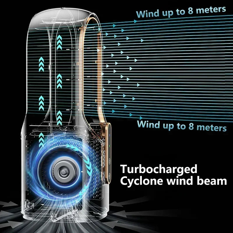 Lenovo Ice Cool Portable USB Air Cooler Fan with Purifying and Humidifying Mist Spray and LED Display Desktop Cooling for Office