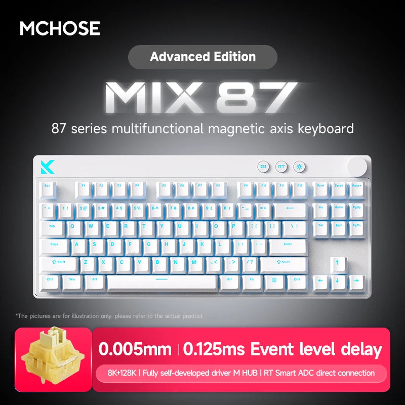 MCHOSE MIX87 Wired Gaming Keyboard Magnetic Swtich - Visuel 12 | SAMAG