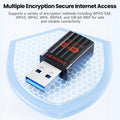 Toocki TB08 AX900 USB WiFi 6 Bluetooth 5.4 Adapter 2 in 1 Dual Band 2.4G/5GHz High - Speed Drive Free Mini - Visuel 5 | SAMAG