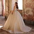 Customized A - Line Charming Wedding Dresses Sleveless Lace - View 2 | SAMAG