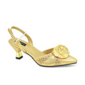 New Fashion Rhinestone Women Shoes and Bags To Match Set Nigeria Party Women's Pumps with Handmade Flowers Bag and Shoe Set