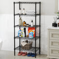 JHK 3-5 Tier Metal Wire Storage Shelves Adjustable Storage Racks Heavy Duty Standing Shelf Organizer for Living Room and Kitchen